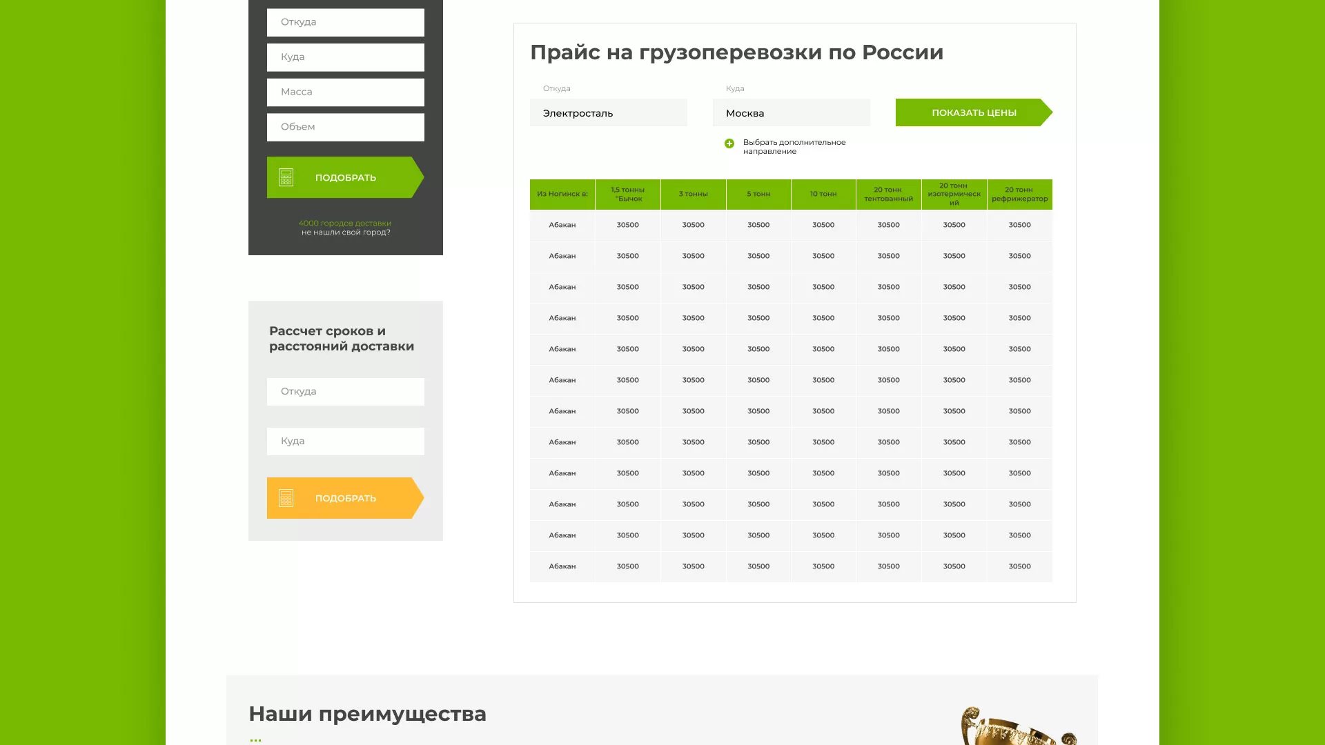 Разработка логотипа и сайта компании «Инком-Логистика» в Тобольске